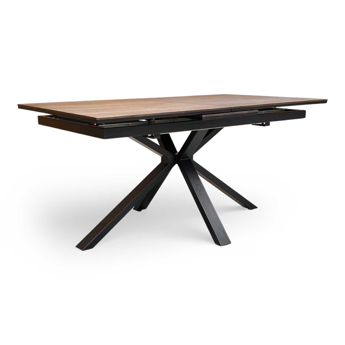 ‘Mars’ Dark Oak 160cm Pop-Up Extending Dining Table