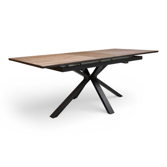 ‘Mars’ Dark Oak 160cm Pop-Up Extending Dining Table