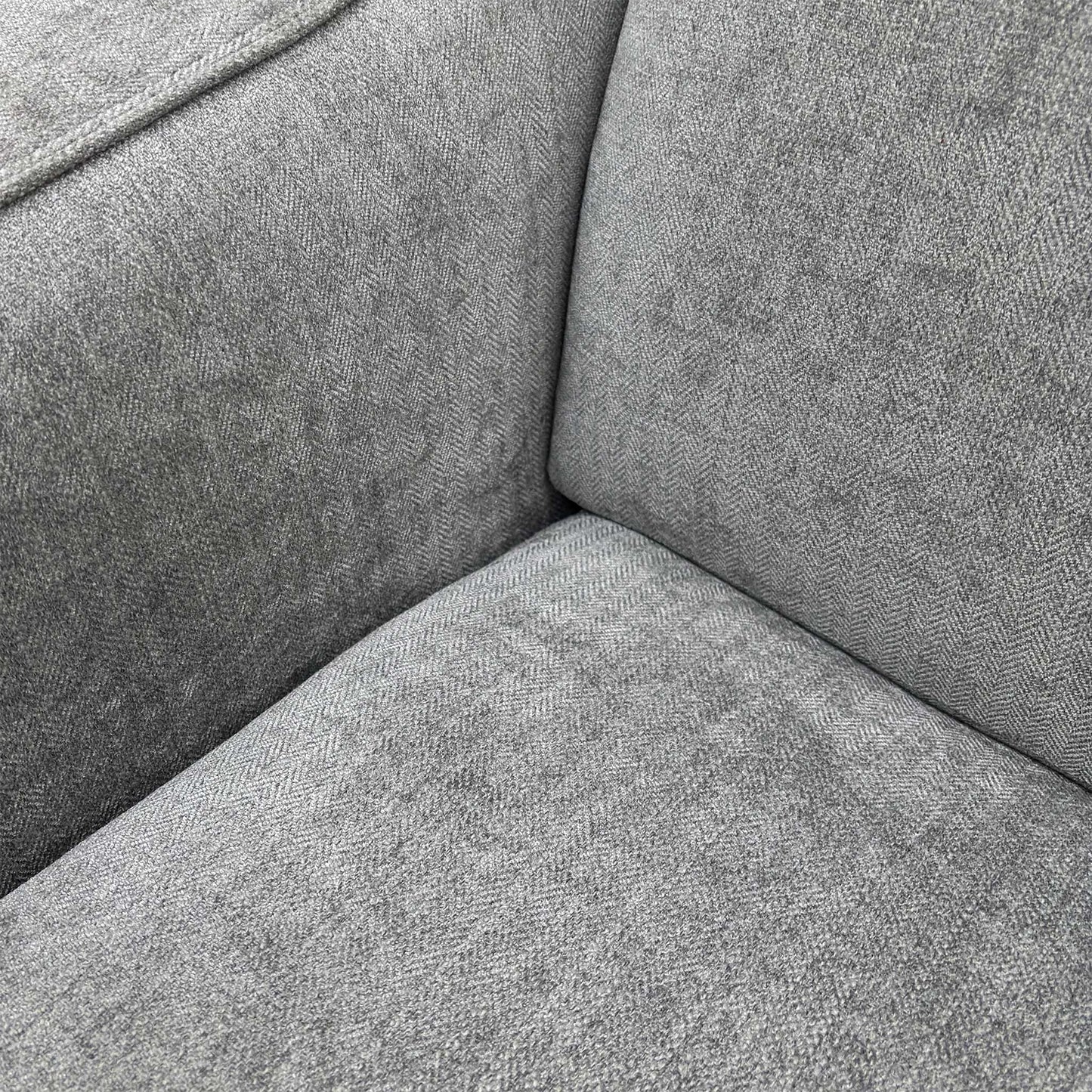 'Optimus' Fab-Meo-R27 Pewter Grey Fabric Space Saving Sofa Bed with Memory Foam Mattress