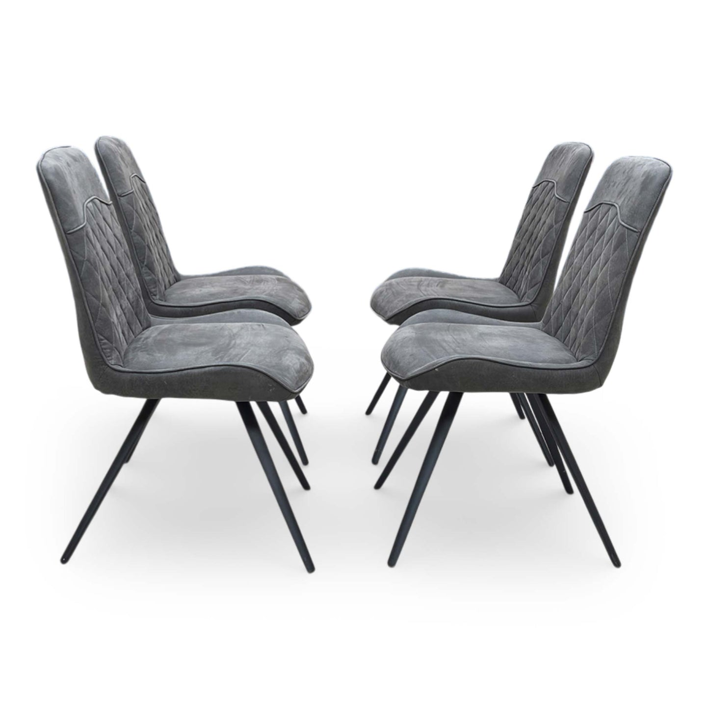 Front view of the Warrior chair seat, showing the generous foam cushioning and clean, modern tailoring.