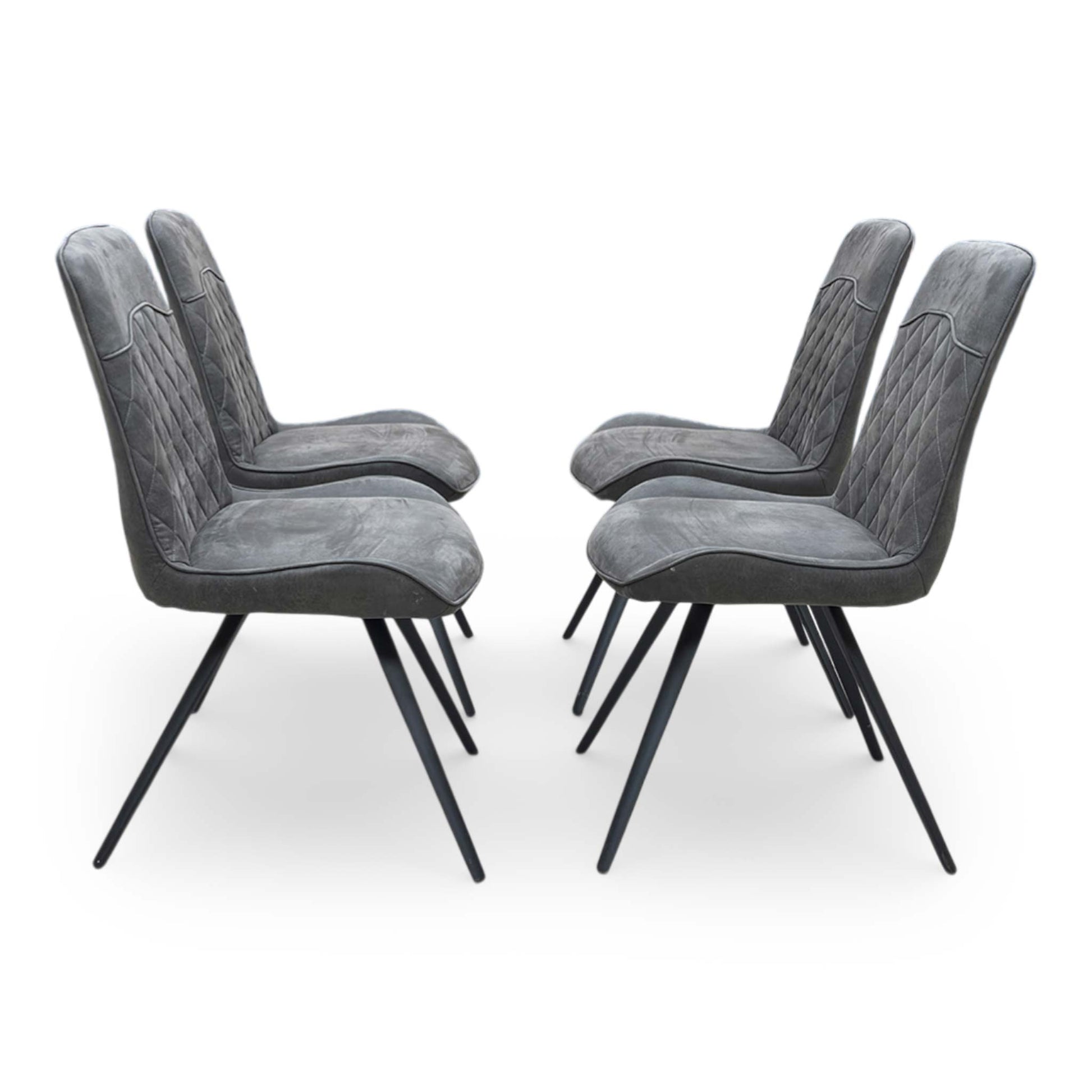 Front view of the Warrior chair seat, showing the generous foam cushioning and clean, modern tailoring.