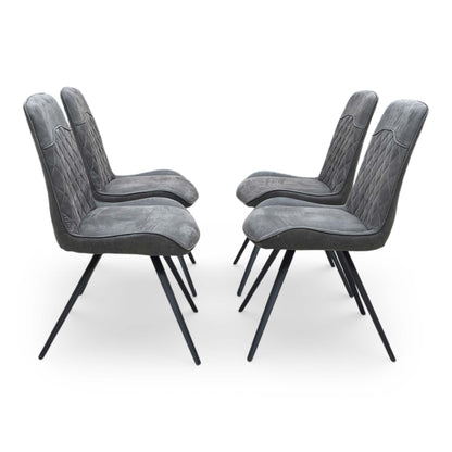 Front view of the Warrior chair seat, showing the generous foam cushioning and clean, modern tailoring.