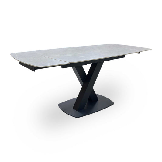 'Murcia' Grey Ceramic Top 120cm Extending Dining Table