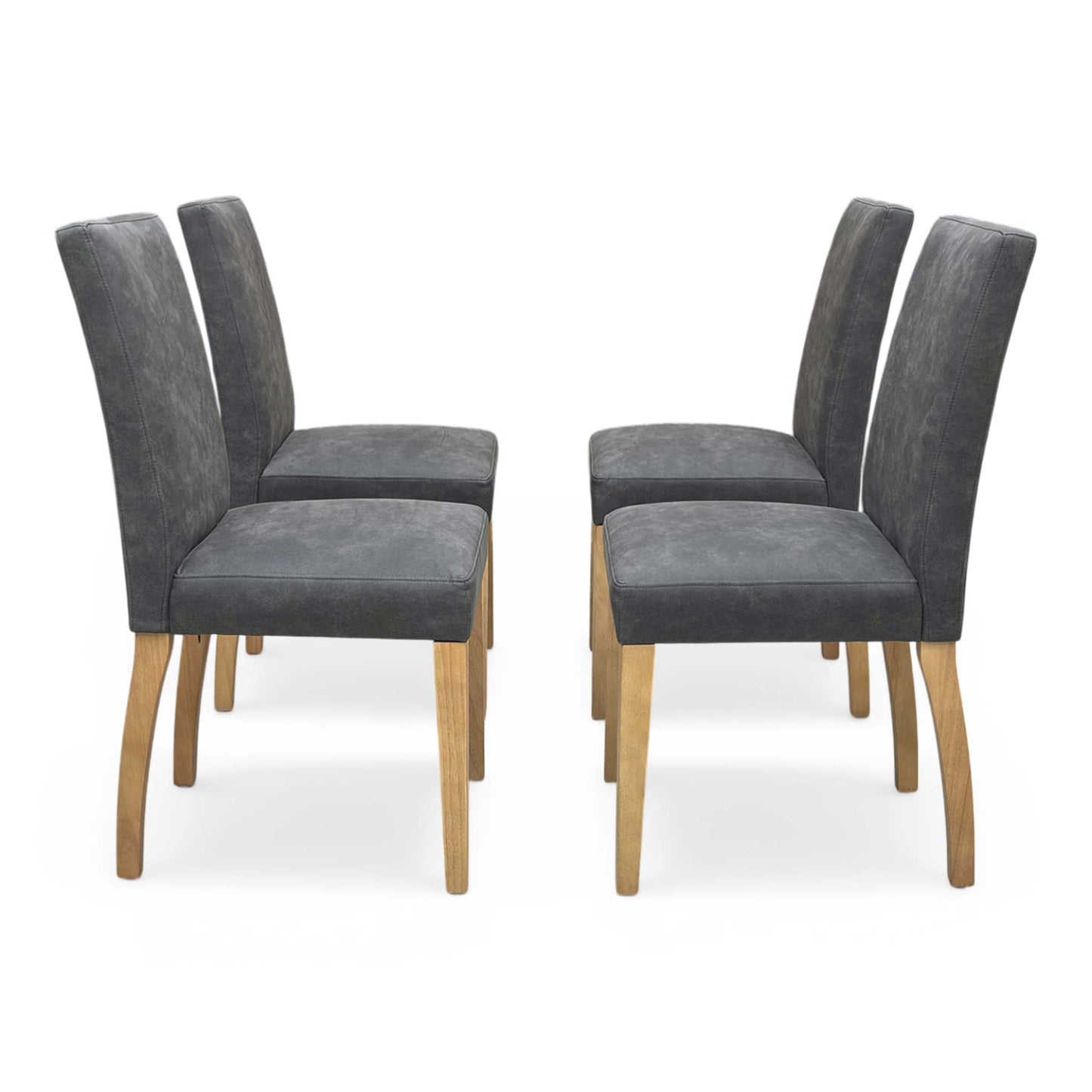 'Augusta' Draw Leaf Extending Dining Table and 4 Cowboy Upholstered Dining Chairs
