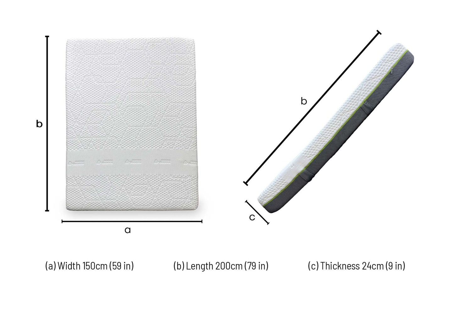 Emma Diamond Hybrid Medium Firm Pocket Spring Memory Foam Mattress - King