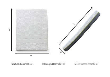 Emma Diamond Hybrid Medium Firm Pocket Spring Memory Foam Mattress - King