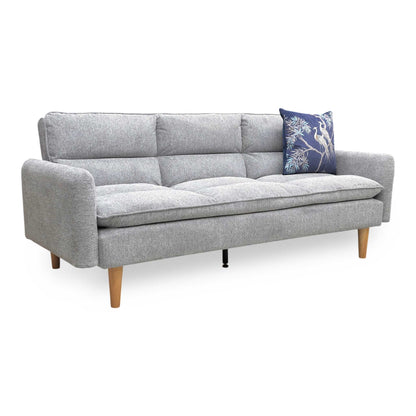 'Cosy' Rest Chenille Effect Light Grey Sofa Bed Direct From Manufacturer