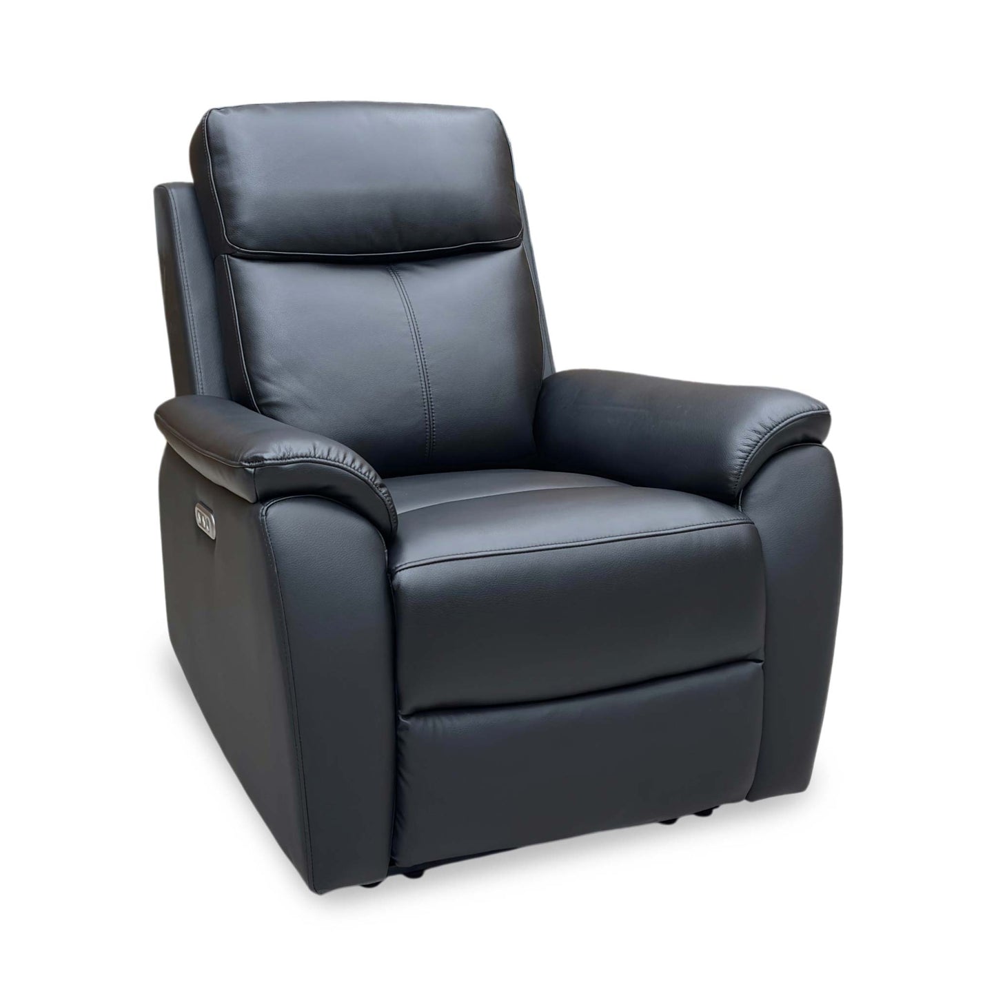 'Kingsmere' Black Leather Power Recliner Chair Very.com