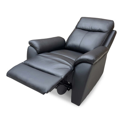 'Kingsmere' Black Leather Power Recliner Chair Very.com