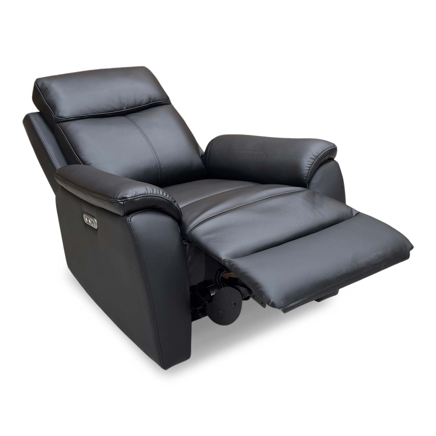'Kingsmere' Black Leather Power Recliner Chair Very.com