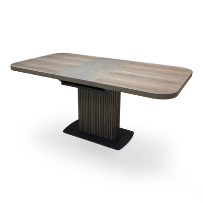 'Jai' Dark Oak Small Extending Dining Table Furniture Village