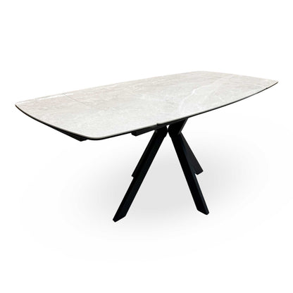 ‘Quattro’ Ceramic Top Extending Draw Leaf Table