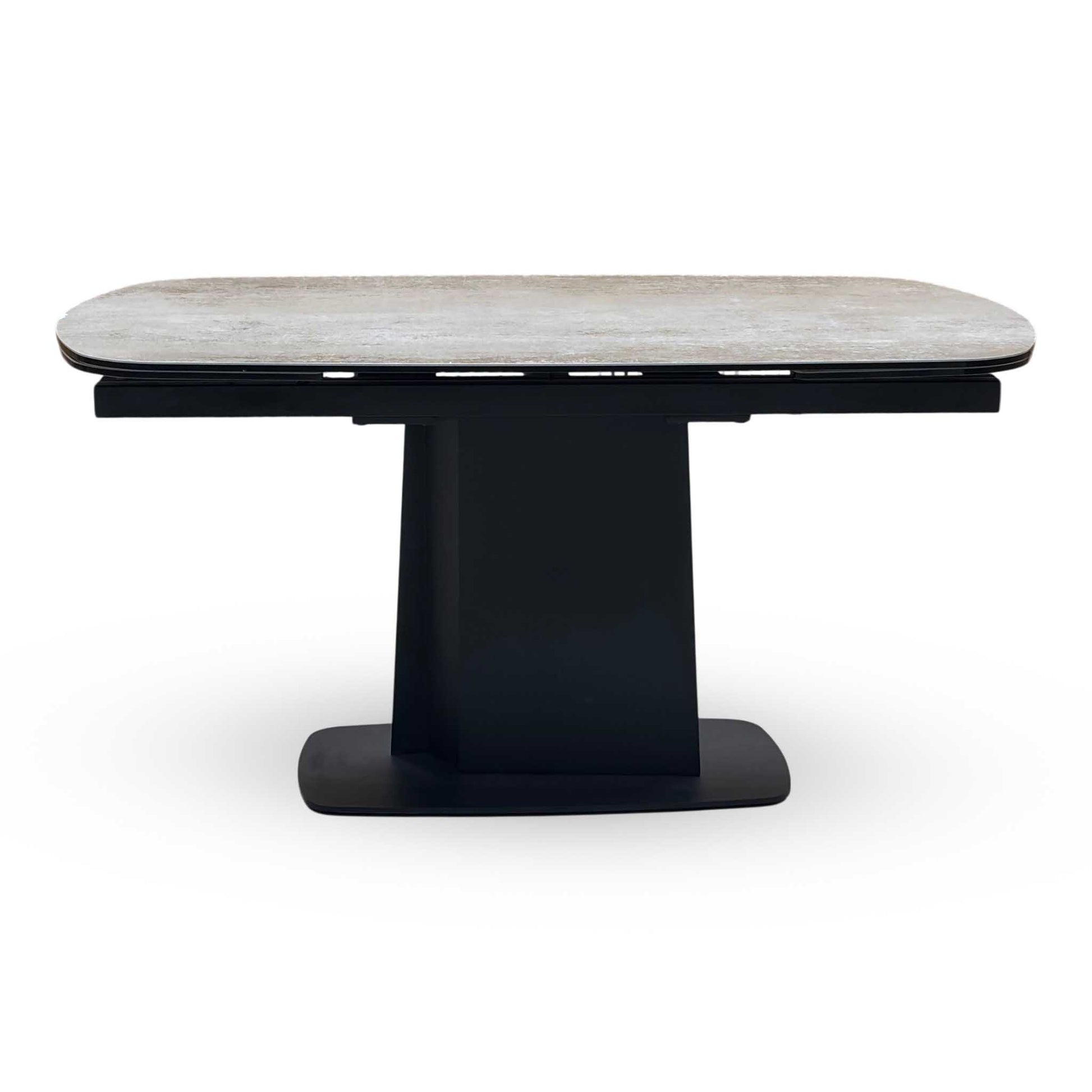 ‘Catalina’ Grey Ceramic Top Small Extending Dining Table – view 5