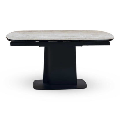 ‘Catalina’ Grey Ceramic Top Small Extending Dining Table – view 5