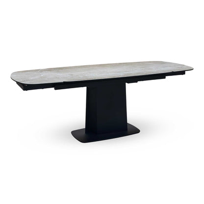 ‘Catalina’ Grey Ceramic Top Small Extending Dining Table