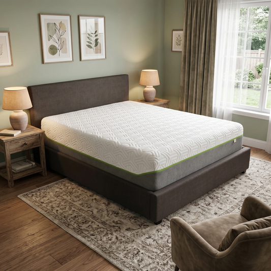TEMPUR Hybrid Luxe Medium Firmness Tension Hypoallergenic Memory Foam Mattress - King – view 2