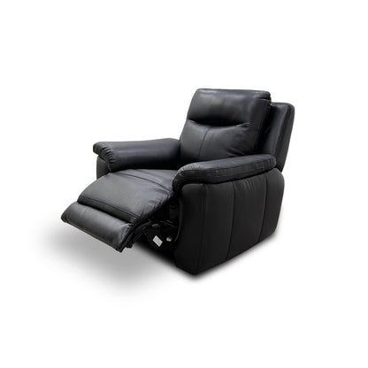 Side view of the 'Bobby' chair, highlighting the padded arm style and high back design.