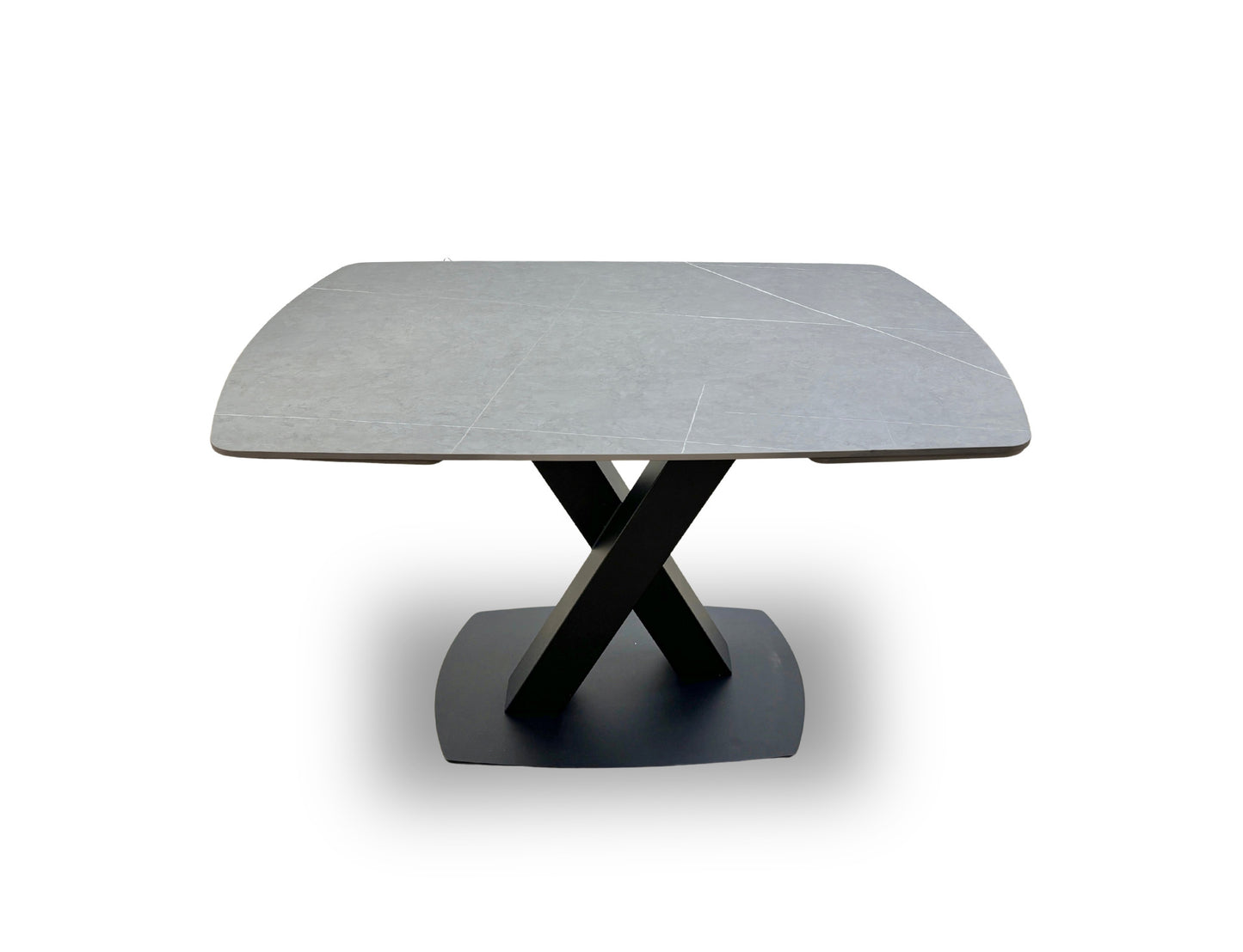 'Murcia' Grey Ceramic Top 120cm Extending Dining Table