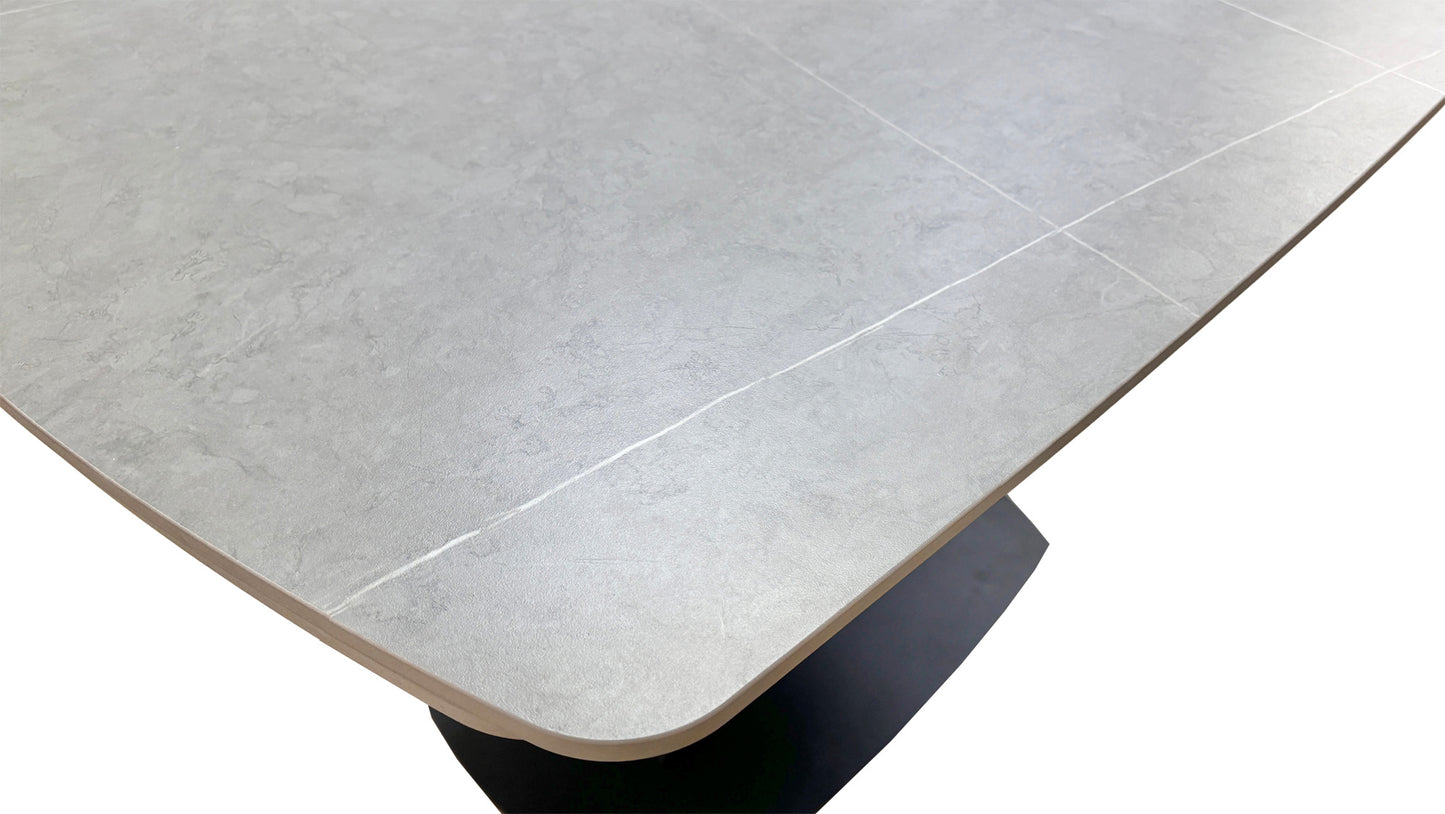 'Murcia' Grey Ceramic Top 120cm Extending Dining Table