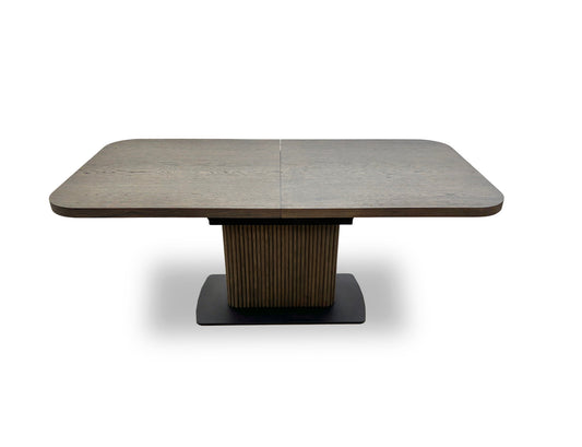 'Jai' Dark Oak Large Extending Dining Table