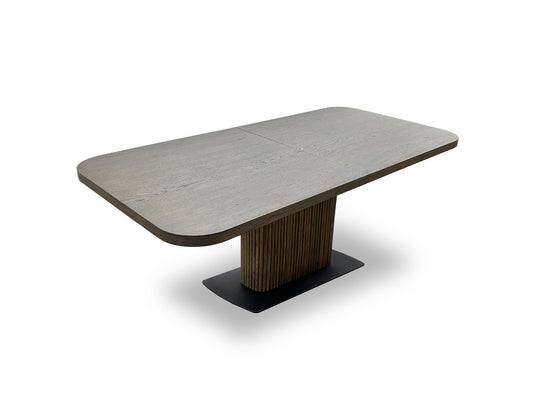 'Jai' Dark Oak Large Extending Dining Table