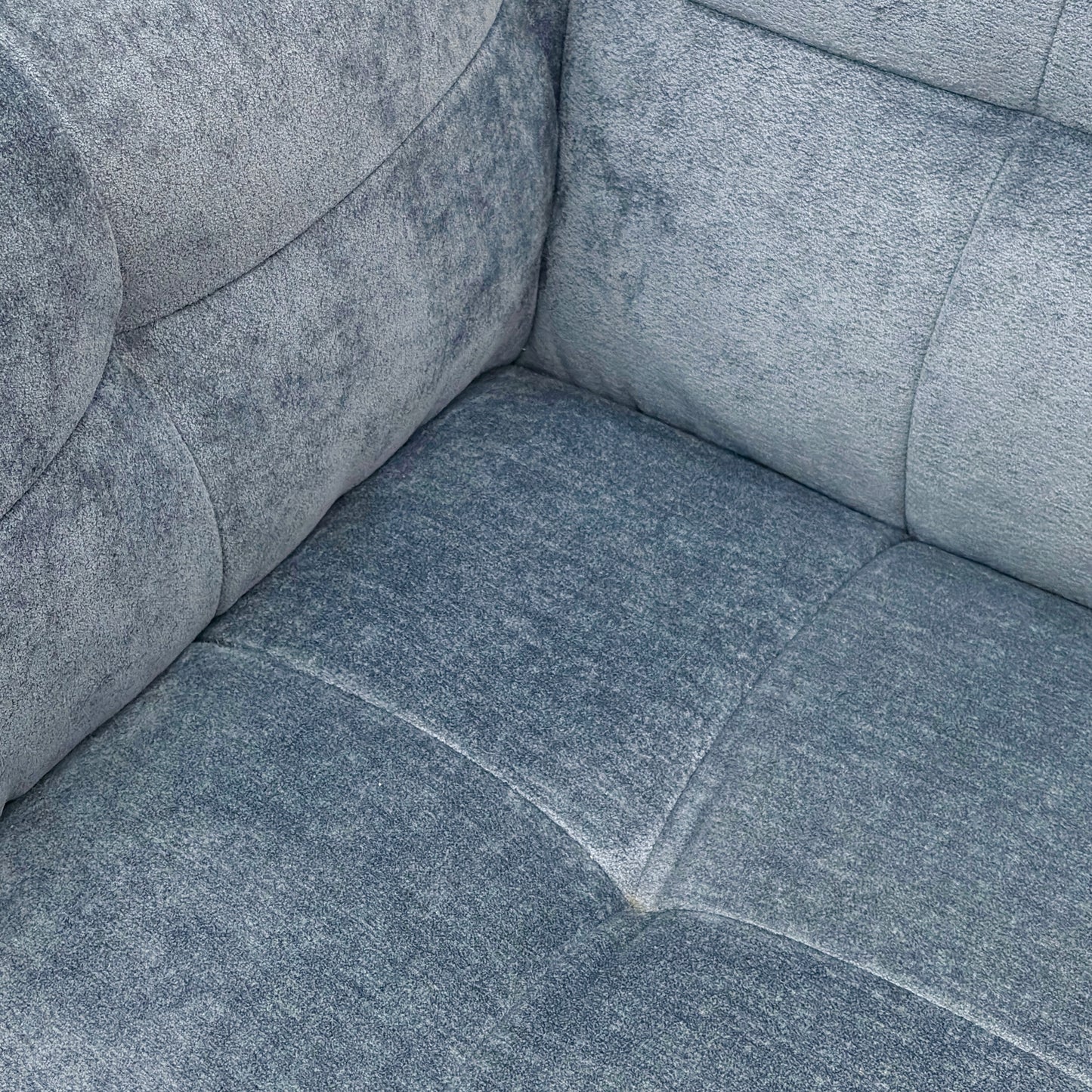 'Sienna' Hudson Ocean Blue Fabric 2 Seater Sofa