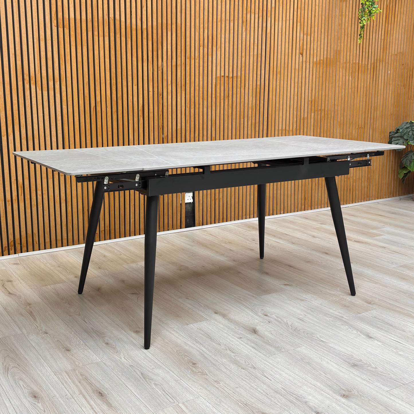 ‘Mason’ Grey Ceramic Top 120cm Extending Dining Table