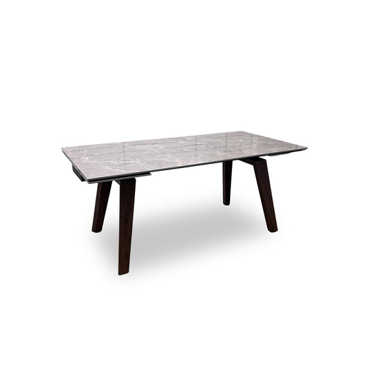 'Pierre' Grey Sintered Stone Ceramic Top Large 180cm Extending Dining Table