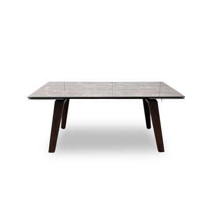 'Pierre' Grey Sintered Stone Ceramic Top Large 180cm Extending Dining Table
