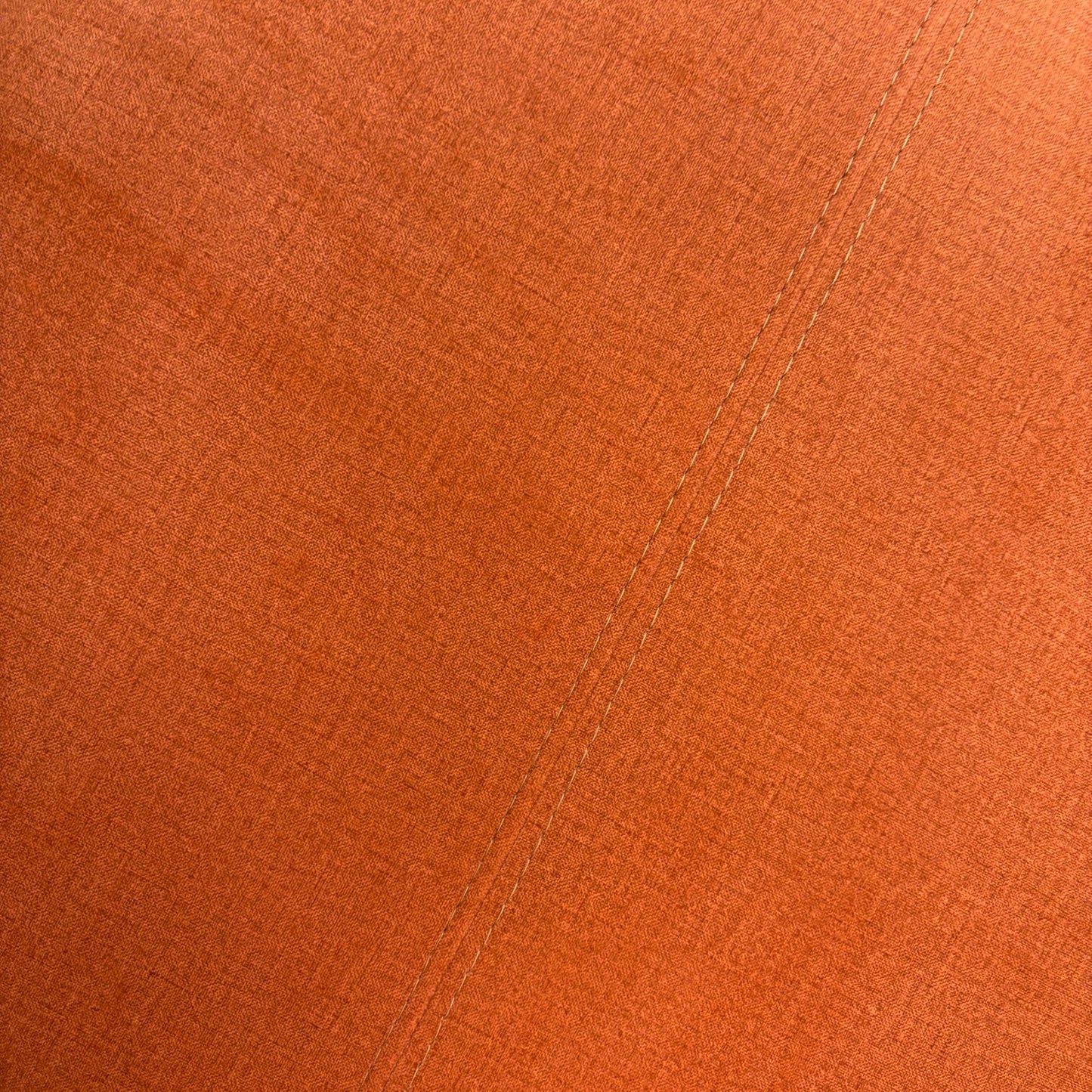 'Ezra' Rust Orange Round Footstool