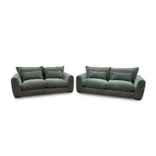 'Somerford' Sage Fabric 3 + 2 Seater Sofa Set