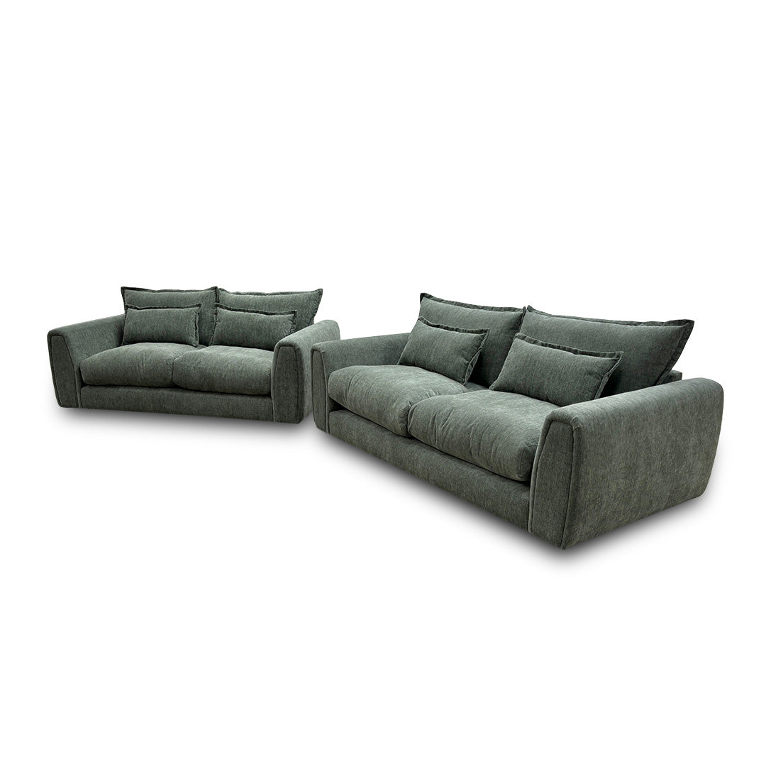 'Somerford' Sage Fabric 3 + 2 Seater Sofa Set