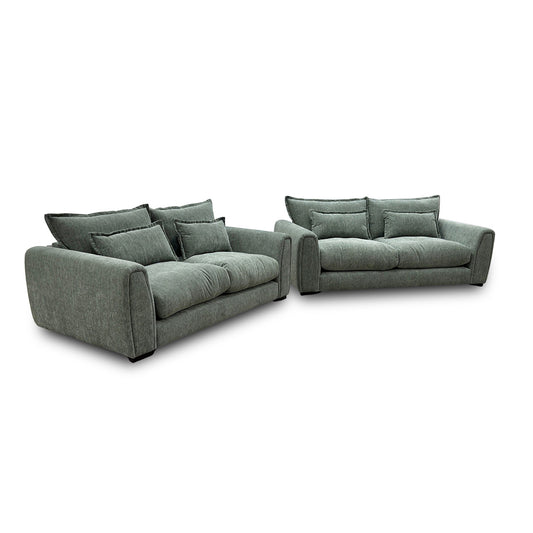 'Somerford' Sage Fabric 3 + 2 Seater Sofa Set