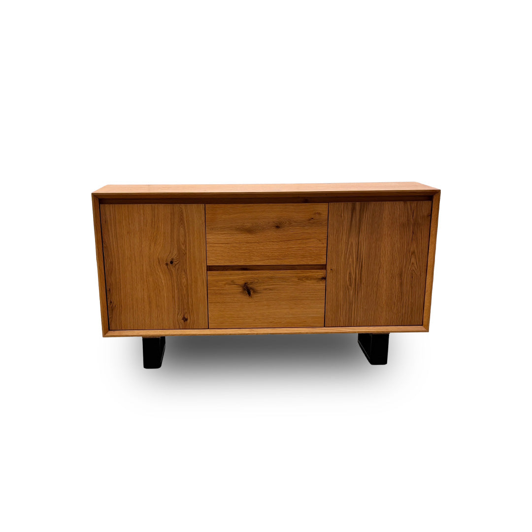 'Aydin' Oak Veneer 2 Door 2 Drawer Side