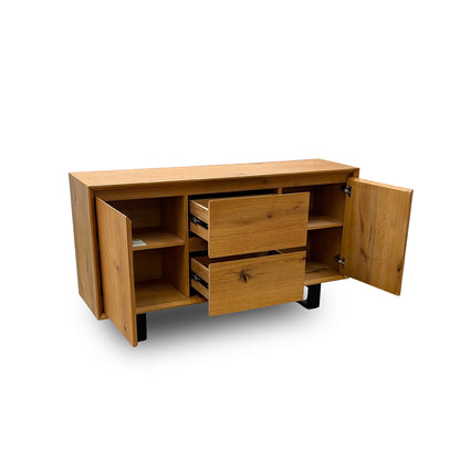 'Aydin' Oak Veneer 2 Door 2 Drawer Side