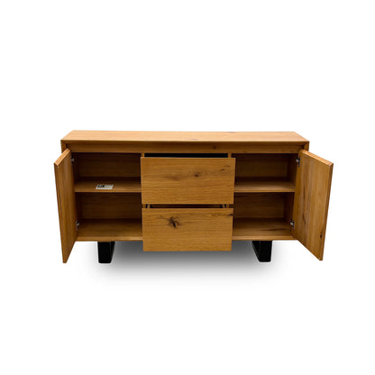 'Aydin' Oak Veneer 2 Door 2 Drawer Side