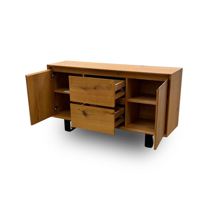 'Aydin' Oak Veneer 2 Door 2 Drawer Side