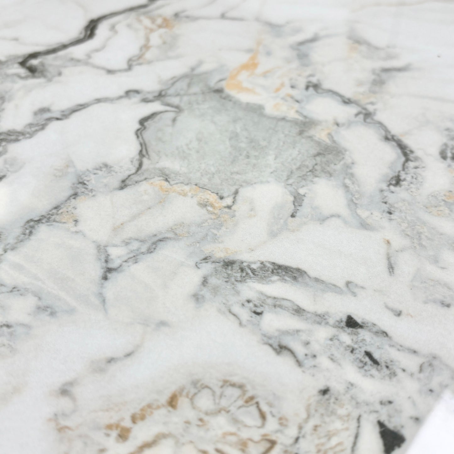 Avorio_ Marble Effect Ceramic Top 130cm Pop-Up Extending Dining Table