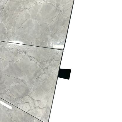 'Crete' Ceramic Top 180cm Large Extending Dining Table
