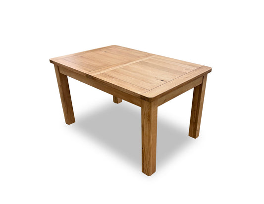 'Augusta' Solid Oak Small Rectangular Extending Dining Table
