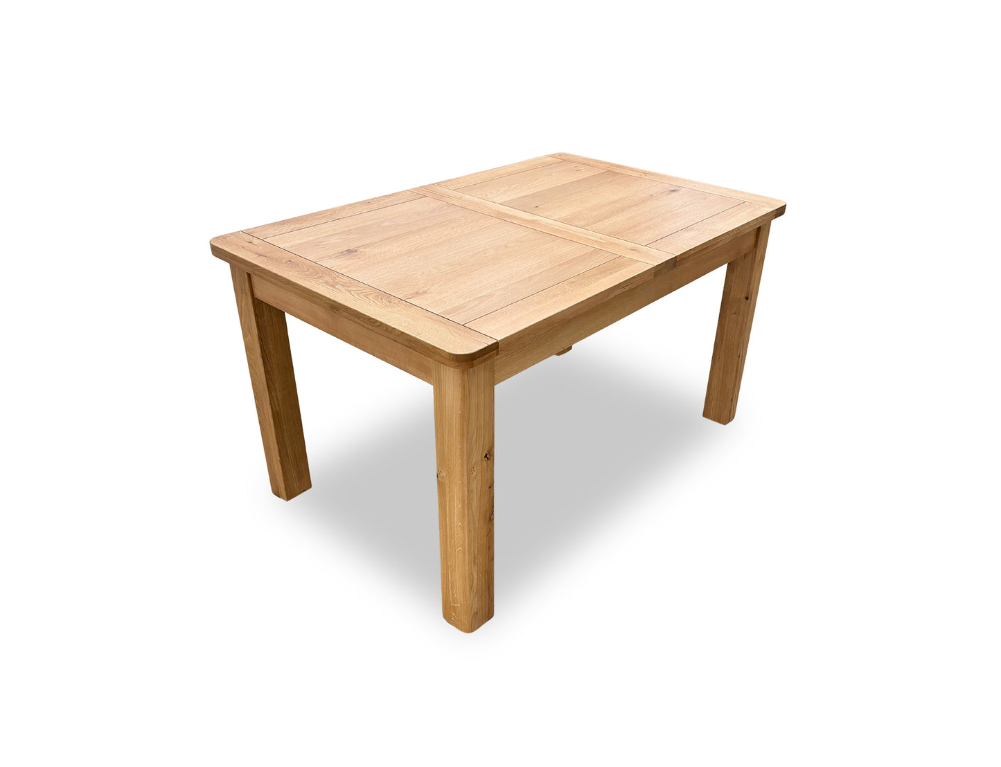 'Augusta' Solid Oak Small Rectangular Extending Dining Table