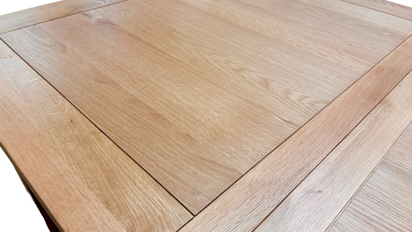 'Augusta' Solid Oak Small Rectangular Extending Dining Table