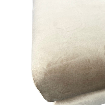 'Dawson' Mink Velvet Plain Large Footstool