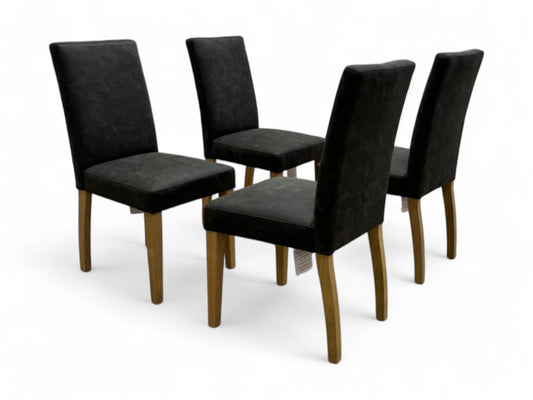 ‘Augusta’ Grey Cowboy Upholstered Dining Chair - Set of 4