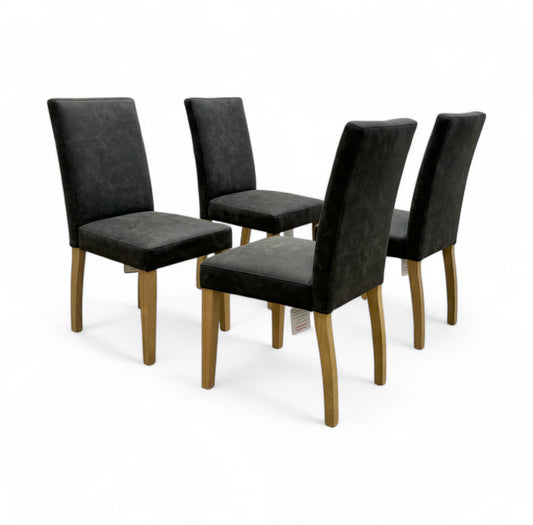 ‘Augusta’ Grey Cowboy Upholstered Dining Chair - Set of 4