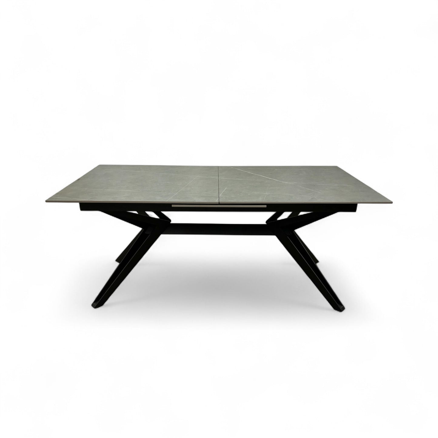 'Kore' Grey Ceramic Top 230cm Pop-Up Extending Dining Table