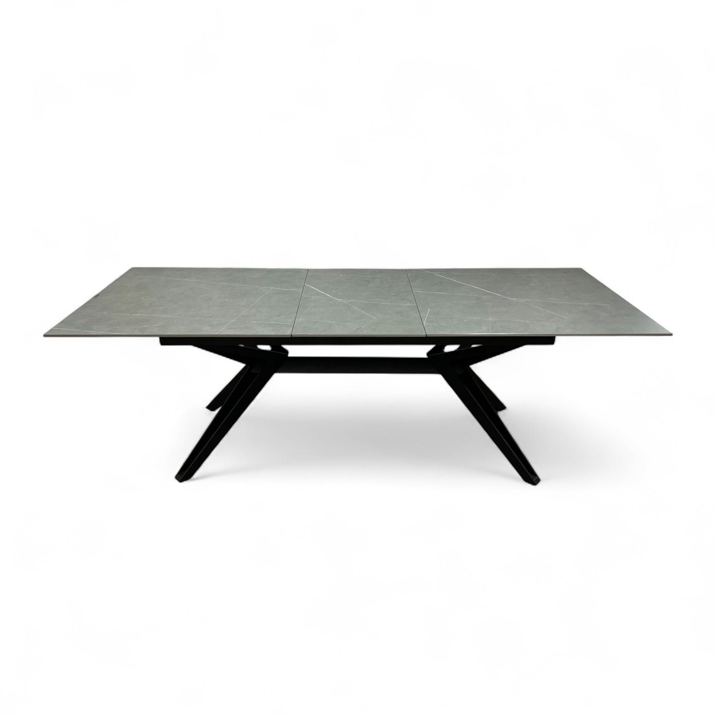 'Kore' Grey Ceramic Top 230cm Pop-Up Extending Dining Table