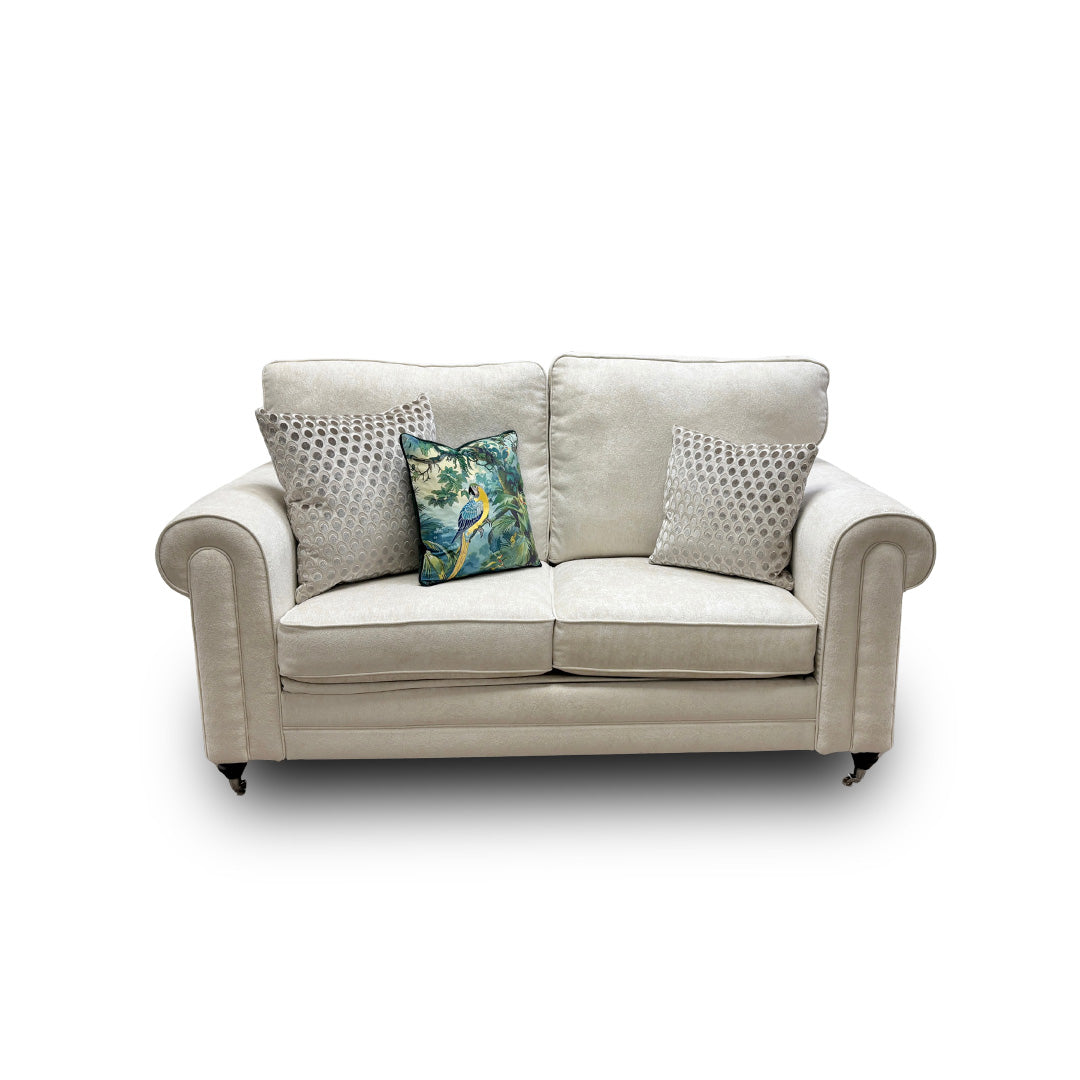 'Melody' Pearl Chenille Fabric 2 Seater Sofa Bed