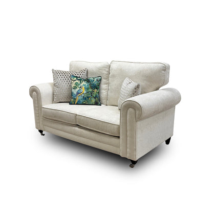 'Melody' Pearl Chenille Fabric 2 Seater Sofa Bed
