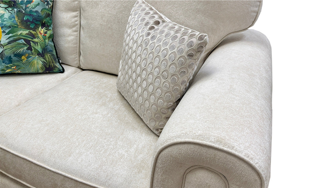 'Melody' Pearl Chenille Fabric 2 Seater Sofa Bed